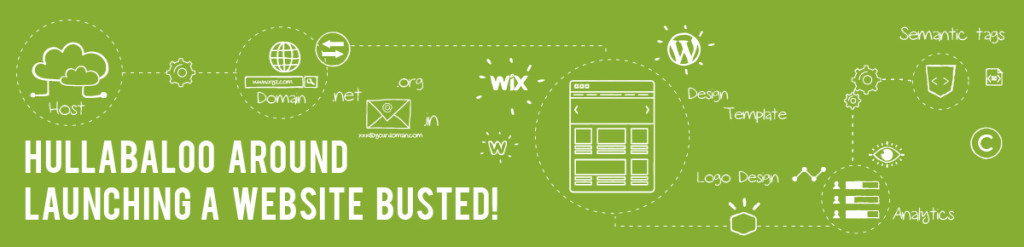 Hullabaloo Around Launching a Website Busted - Infographic